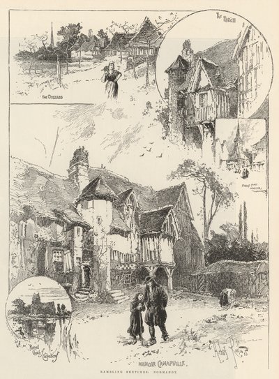 Rambling Sketches, Normandy by Herbert Railton